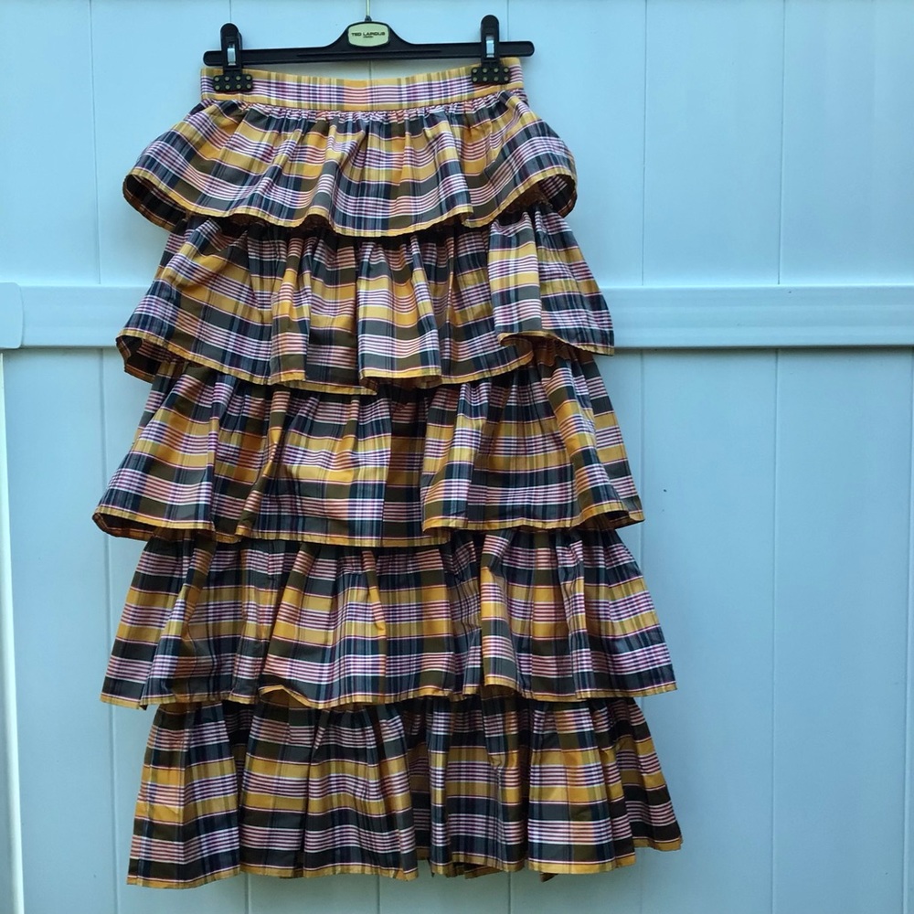 NWT Real Silk Limited Editions Ruffles Skirt - Picture 3 of 16